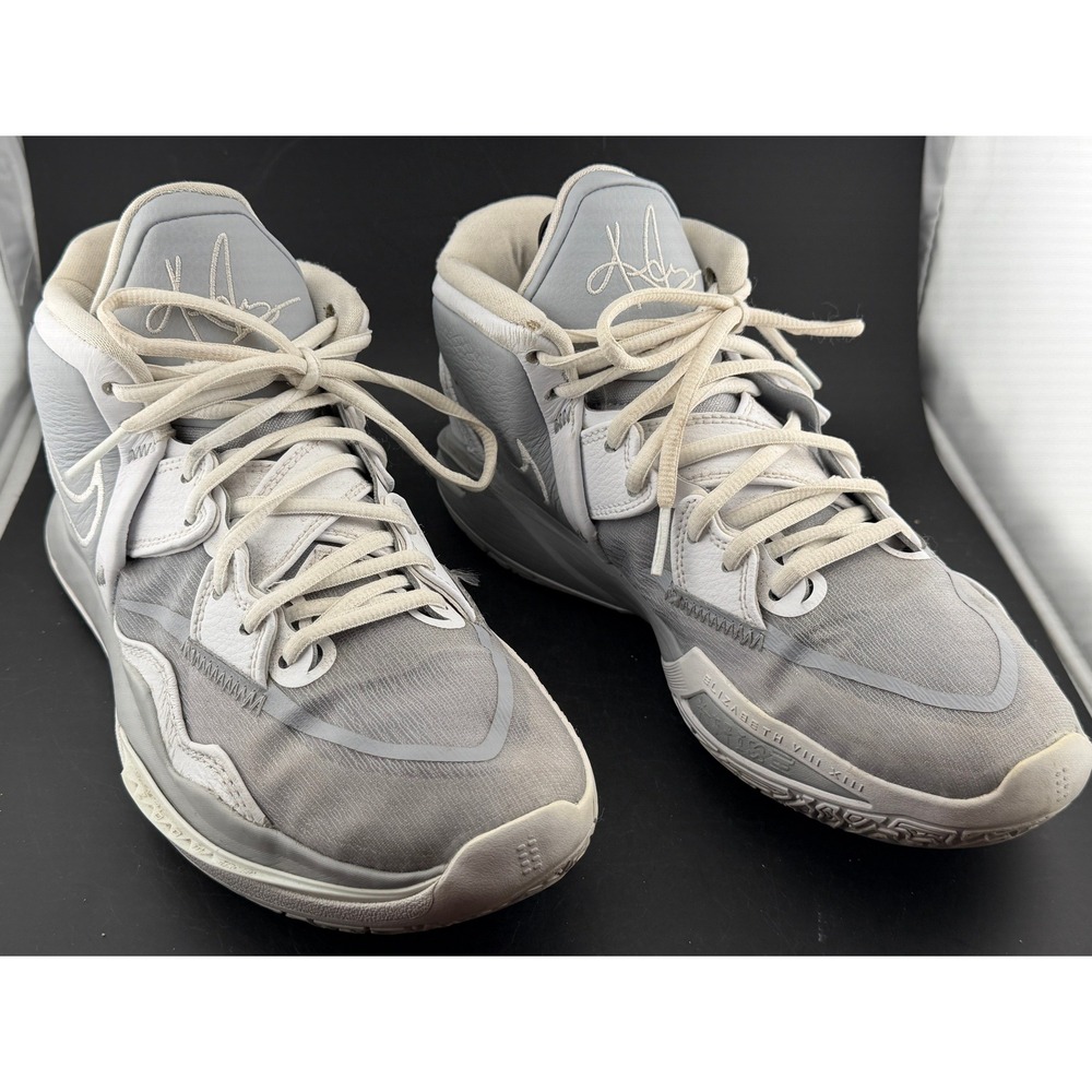 Nike Kyrie Infinity-Basketball Shoes, Wolf Grey White, DO9616-001, Mens 7.5